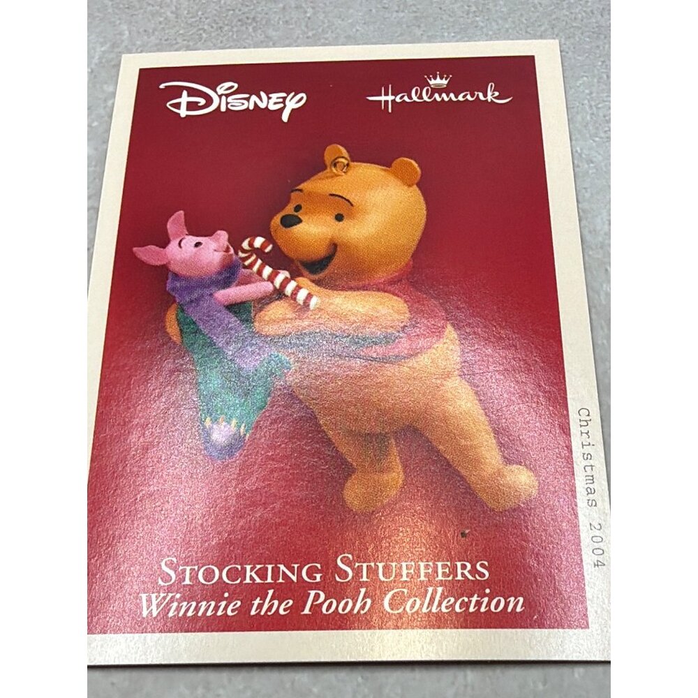 Disney Hallmark Keepsake Stocking Stuffers Winnie The Pooh Piglet Christmas 2004 - Picture 6 of 7